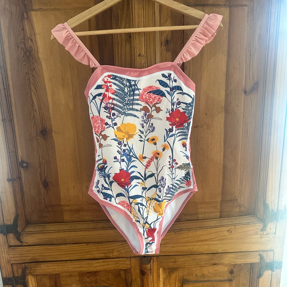 Floral Pink One-Piece Swimsuit